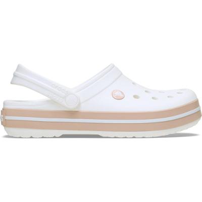 Sandália Crocs Crocband White/Pink Caramel