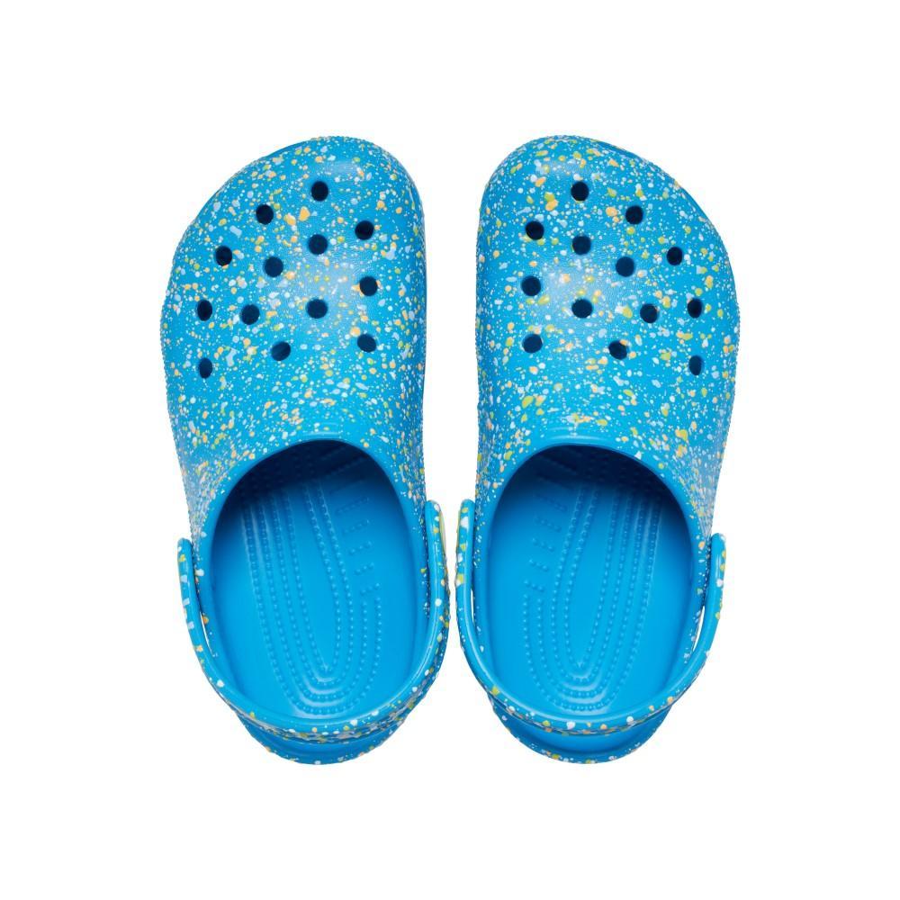 Sandália Crocs Classic Paint Splatter Clog K Marina/Multi - 5