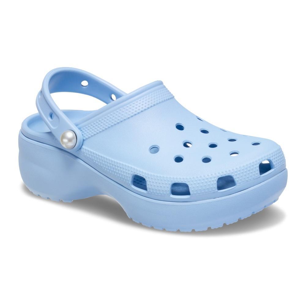 Sandália Crocs Classic Platform Pearl Clog Blue Calcite - 2