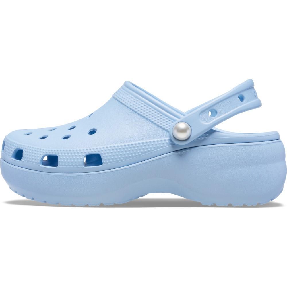 Sandália Crocs Classic Platform Pearl Clog Blue Calcite - 3