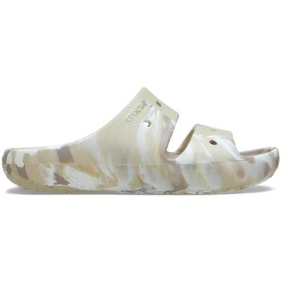 Sandália Crocs Classic Marbled Sandal V2 Bone/Multi