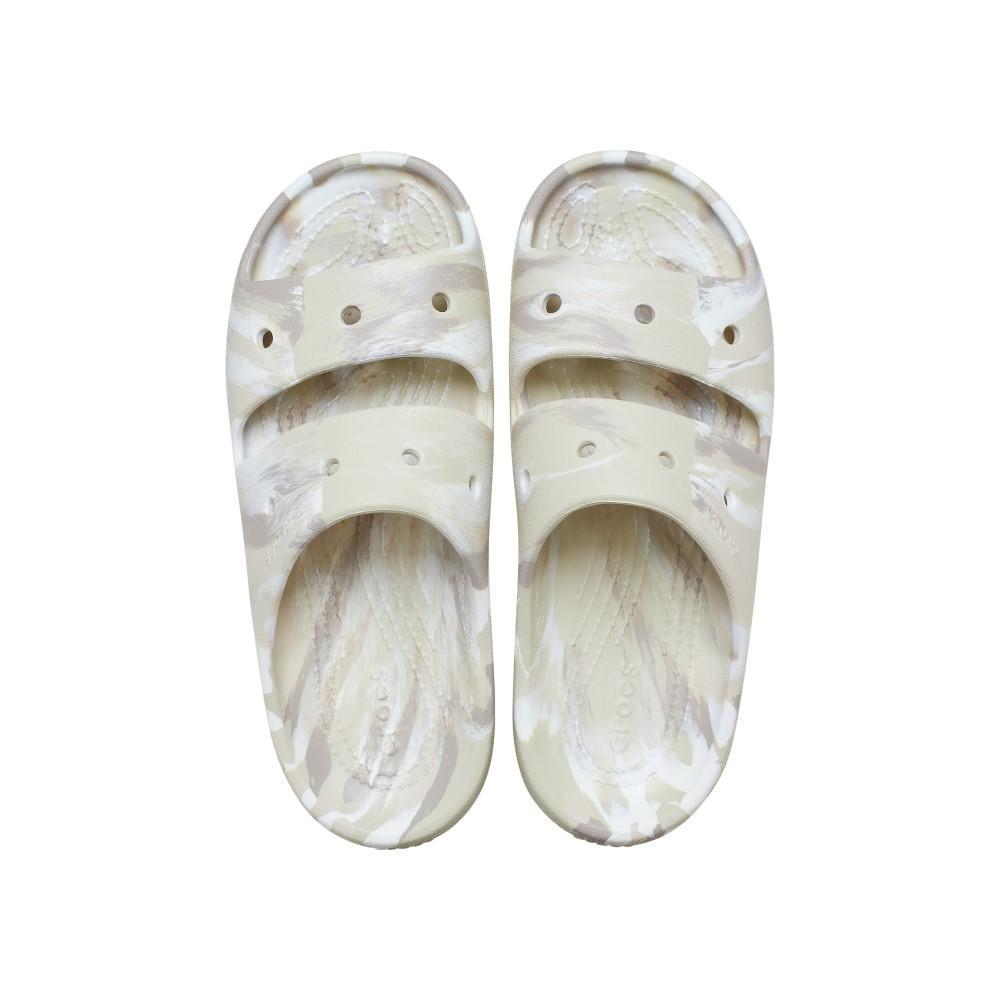 Sandália Crocs Classic Marbled Sandal V2 Bone/Multi - 5