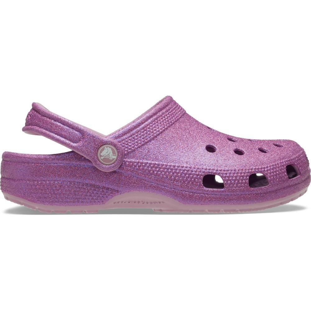 Sandália Crocs Classic Iridescent Glitter Clog Hydrangea - 1