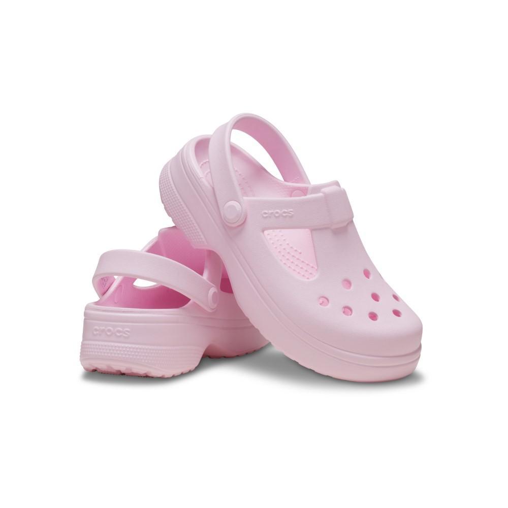 Sandália Crocs Classic Y Jane Clog T Pink Milk - 4