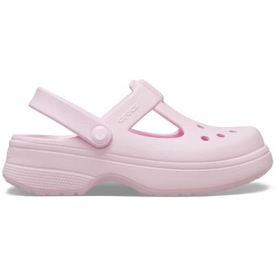 Sandália Crocs Classic Y Jane Clog T Pink Milk