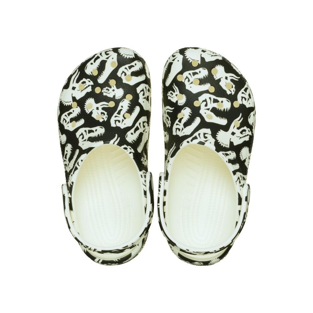 Sandália Crocs Classic Glow Dino Clog K Glow Green - 5