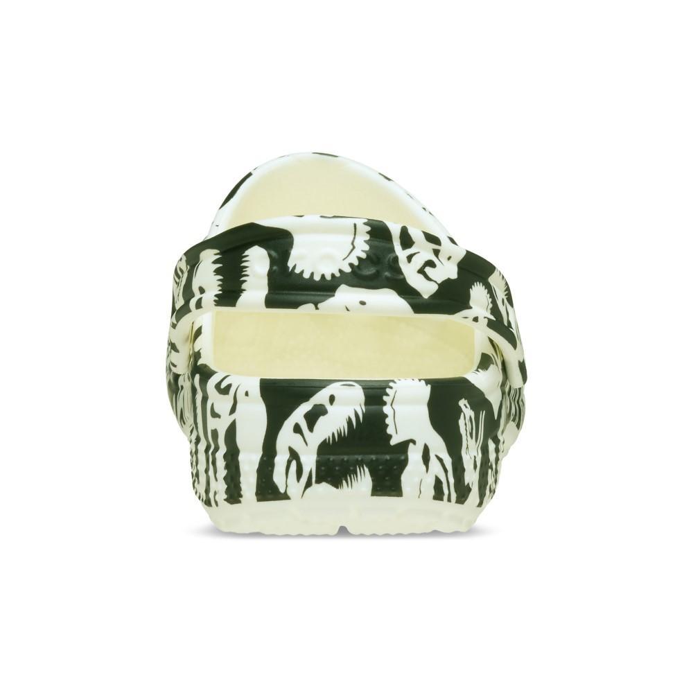 Sandália Crocs Classic Glow Dino Clog K Glow Green - 7