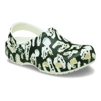 Sandália Crocs Classic Glow Dino Clog K Glow Green - 2