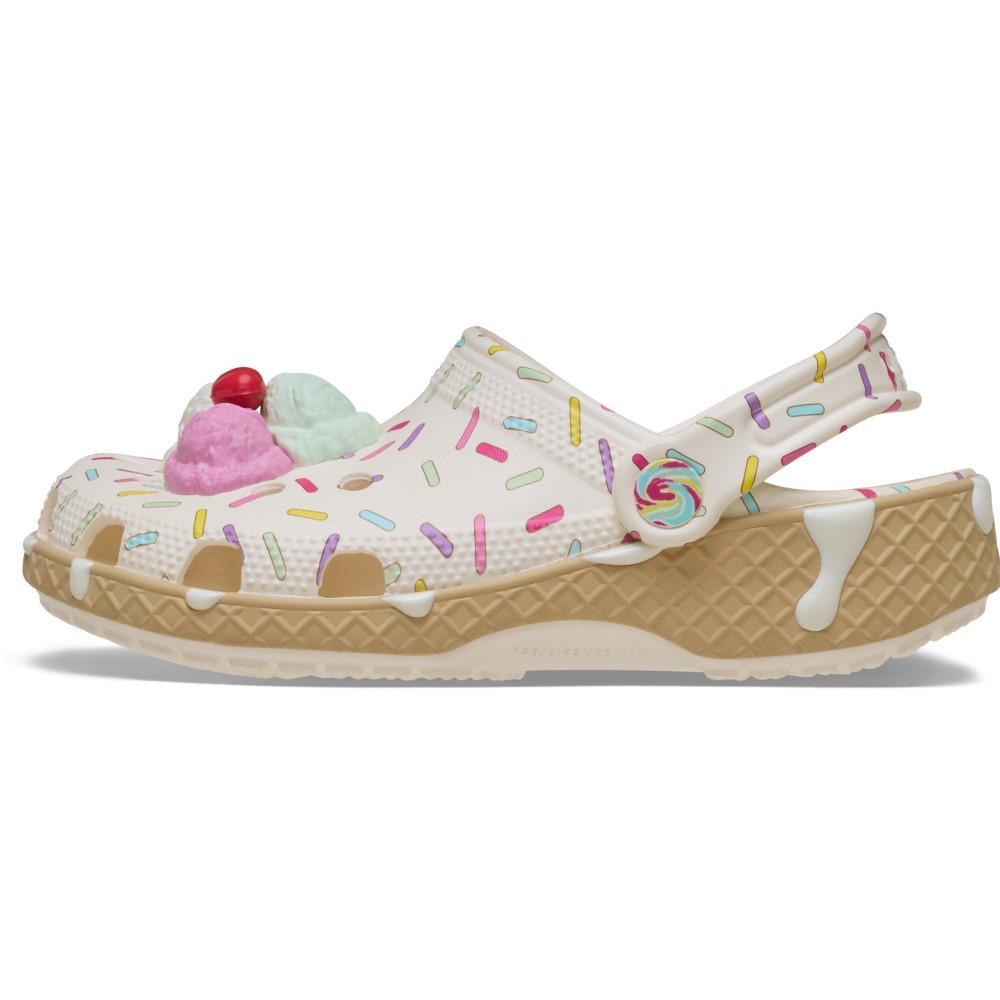 Sandália Crocs Classic Ice Cream Sundae Clog  K Chalk - 3