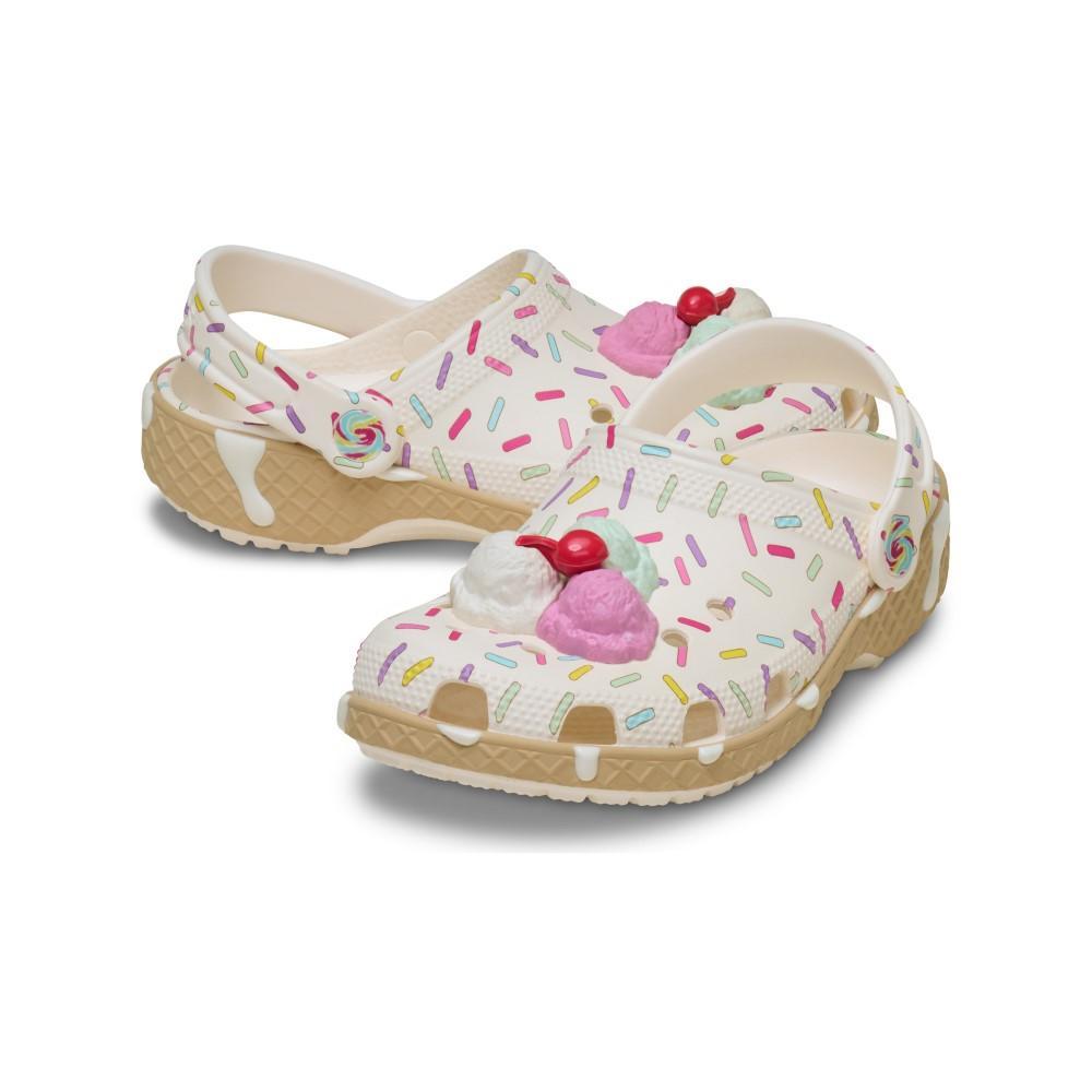 Sandália Crocs Classic Ice Cream Sundae Clog  K Chalk - 4
