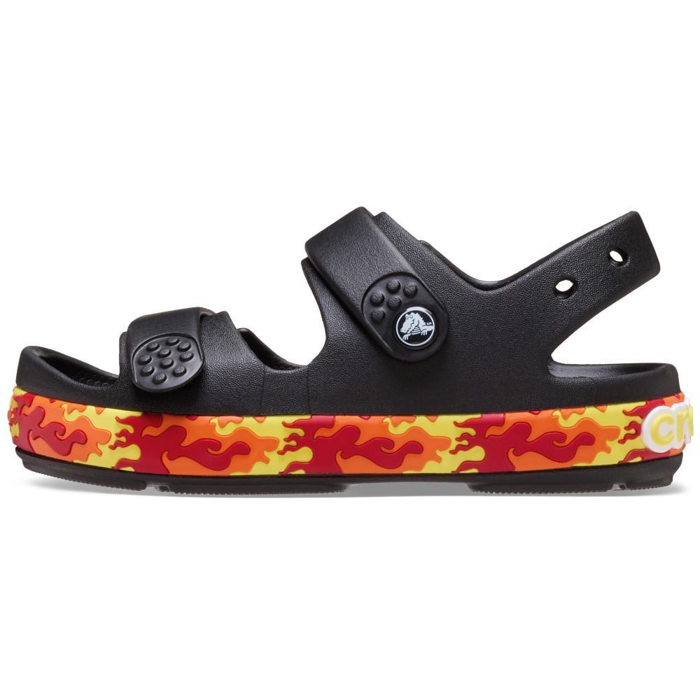 Sandália Crocs Crocband Cruiser Flames Sandal K Black - 3