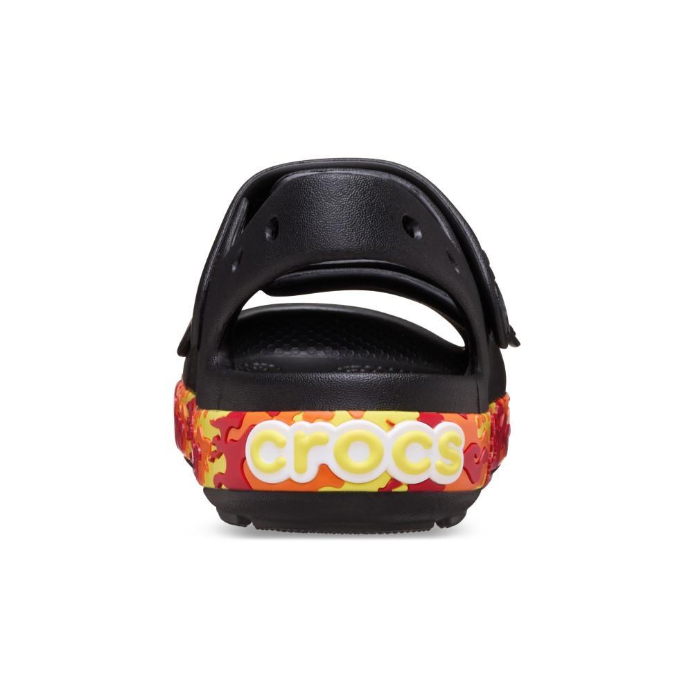 Sandália Crocs Crocband Cruiser Flames Sandal K Black - 7