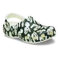 Sandália Crocs Classic Glow Dino Clog T Glow Green - 2