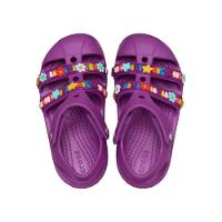 Sandália Crocs Classic Beaded Fisherman T Grapeberry