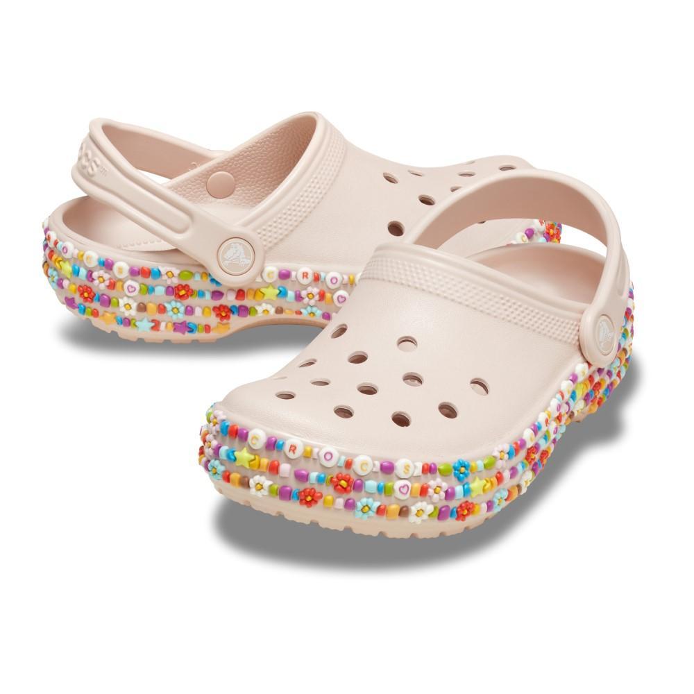 Sandália Crocs Classic Beaded Band Clog T Quartz - 4