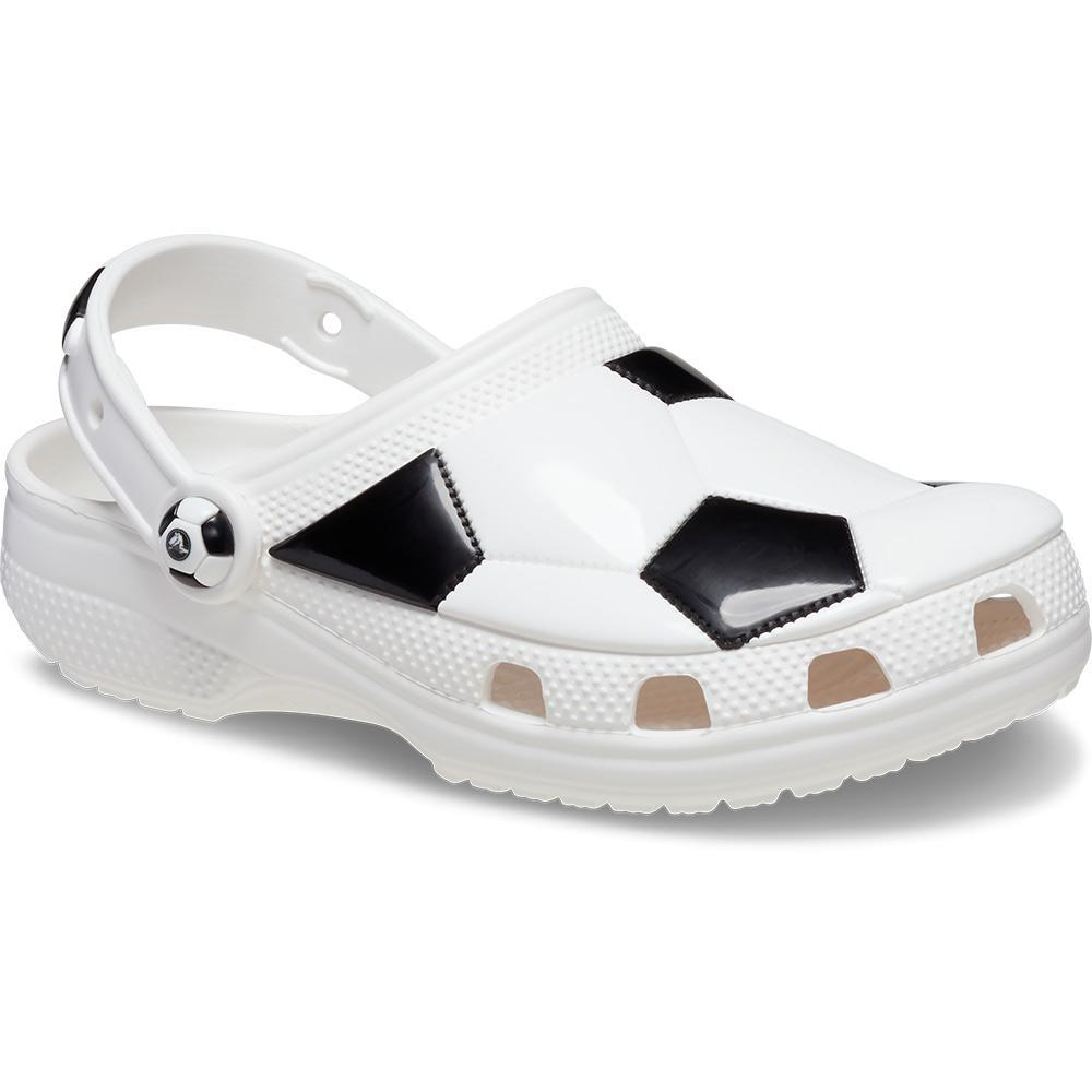 Sandália Crocs Classic Bola Futebol Clog K White/Black - 2