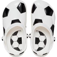 Sandália Crocs Classic Bola Futebol Clog K White/Black - 5