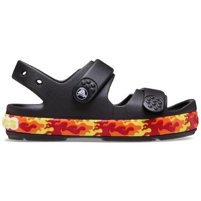 Sandália Crocs Crocband Cruiser Flames Sandal T Black