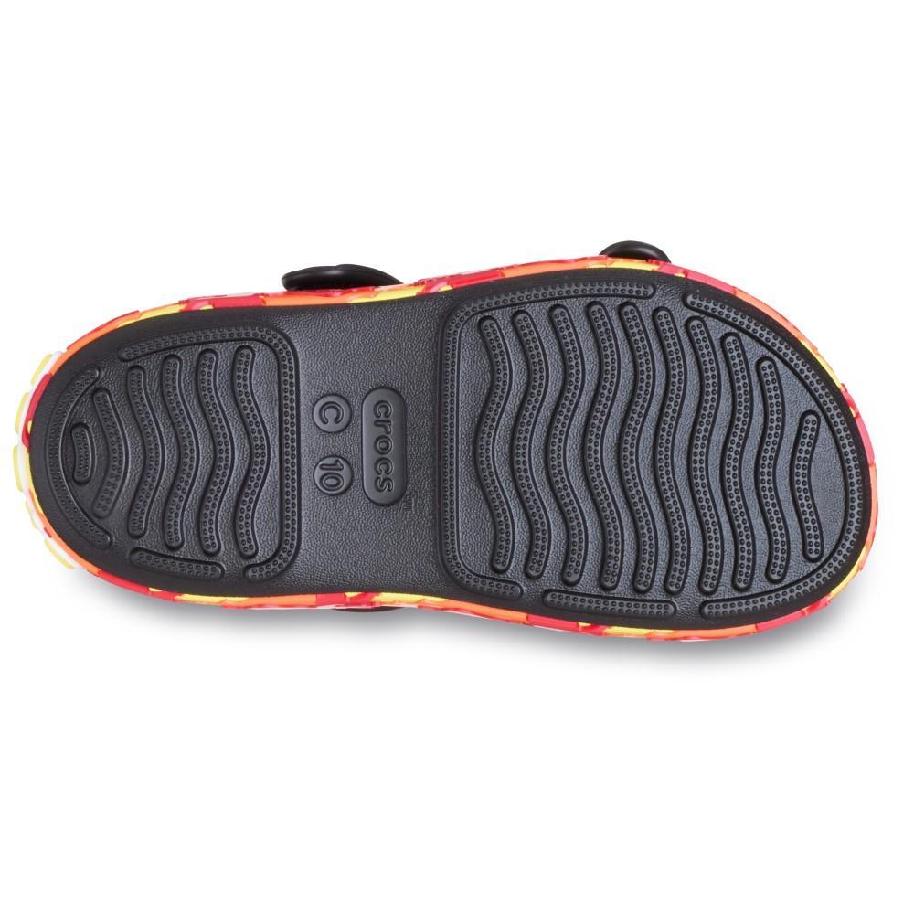 Sandália Crocs Crocband Cruiser Flames Sandal T Black - 6