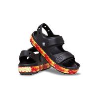 Sandália Crocs Crocband Cruiser Flames Sandal T Black