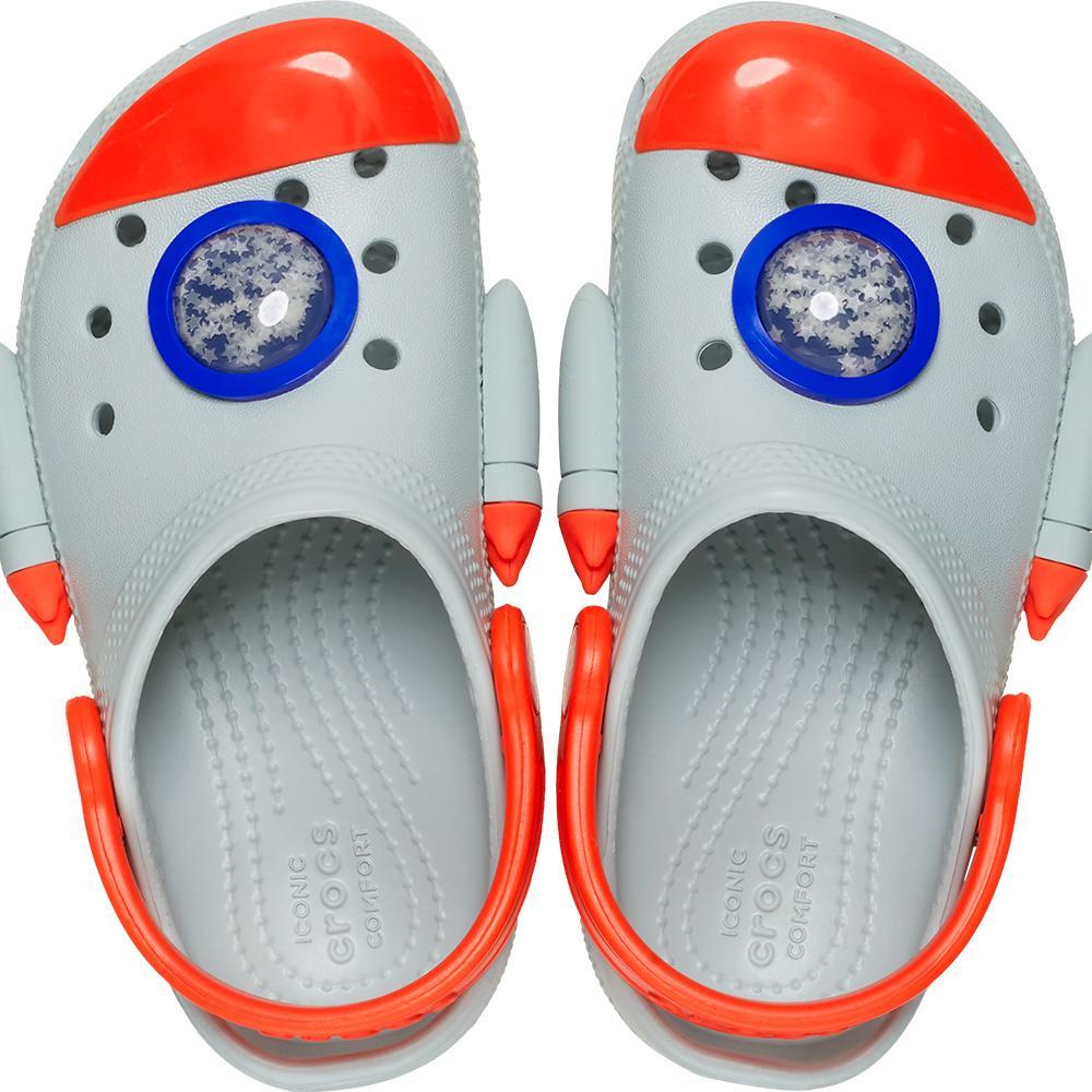 Sandália Crocs Classic Rocket Ship Clog T Mirage - 4