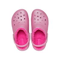 Sandália Crocs Classic Lined Glitter Clog T Pink Tweed - 5