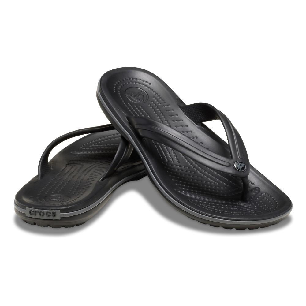 Chinelo crocs crocband flip black/slate grey - 4