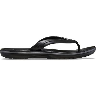 Chinelo crocs crocband flip black/slate grey