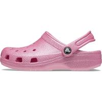 Sandália crocs classic clog glitter juvenil 
 pink tweed glitter - 3