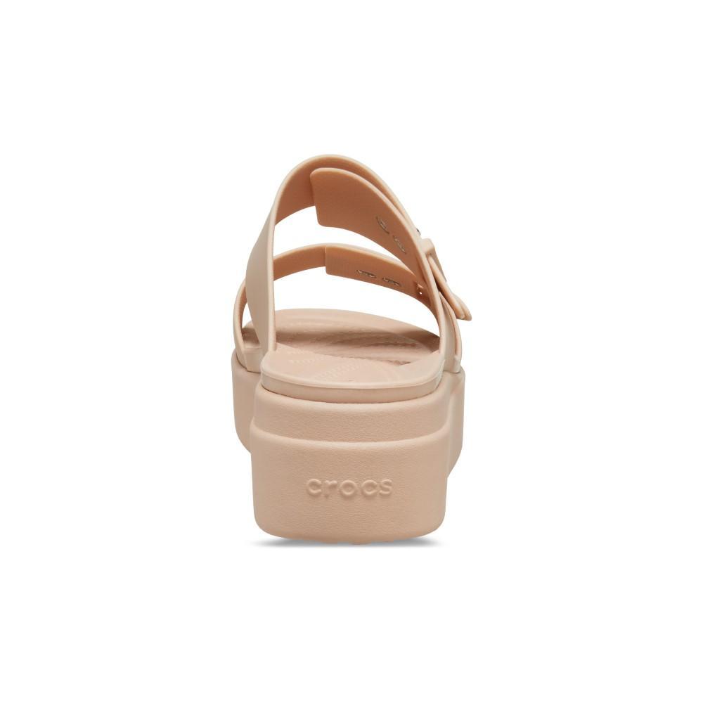 Sandália crocs brooklyn sandal lowwdg pink caramel - 7