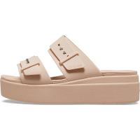 Sandália crocs brooklyn sandal lowwdg pink caramel - 3