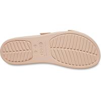 Sandália crocs brooklyn sandal lowwdg pink caramel - 6