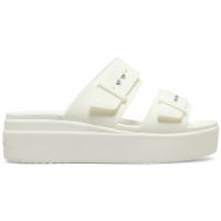 Sandália crocs brooklyn sandal lowwdg chalk - 1
