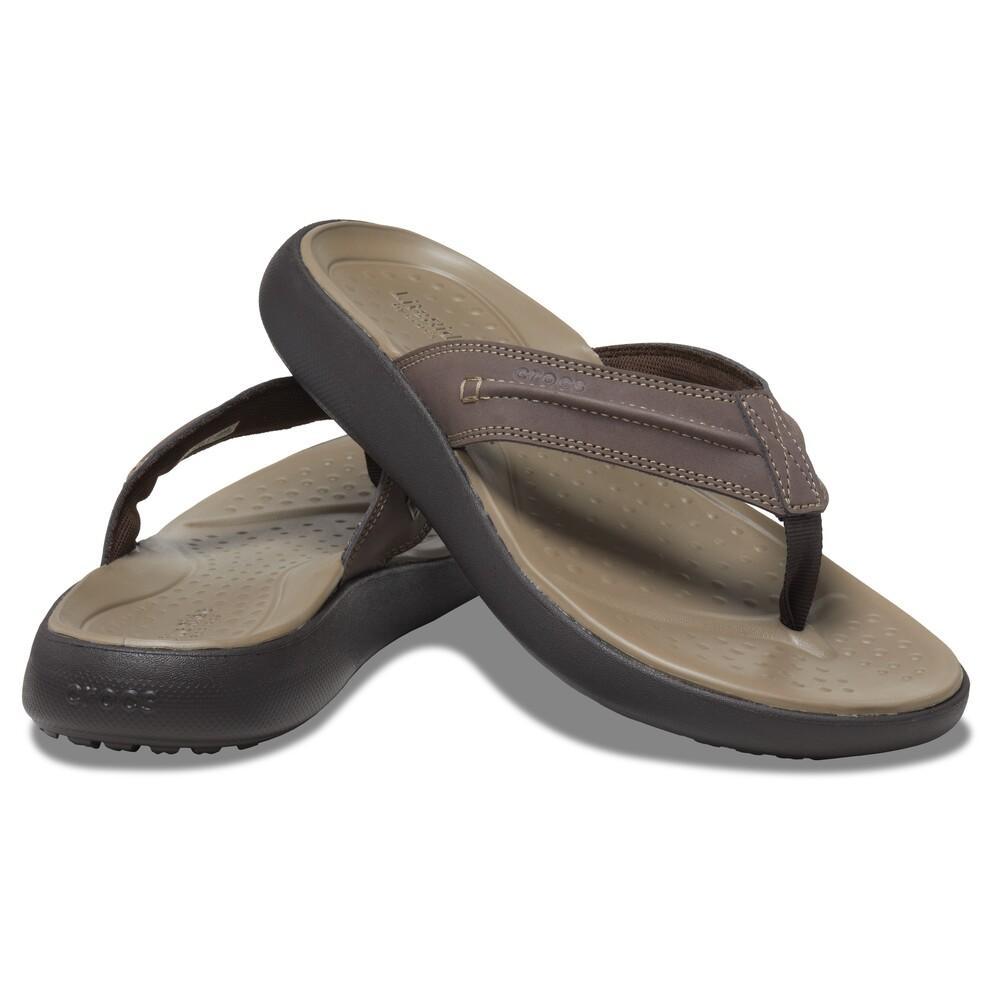 Chinelo crocs yukon vista ii lr flip espresso - 4