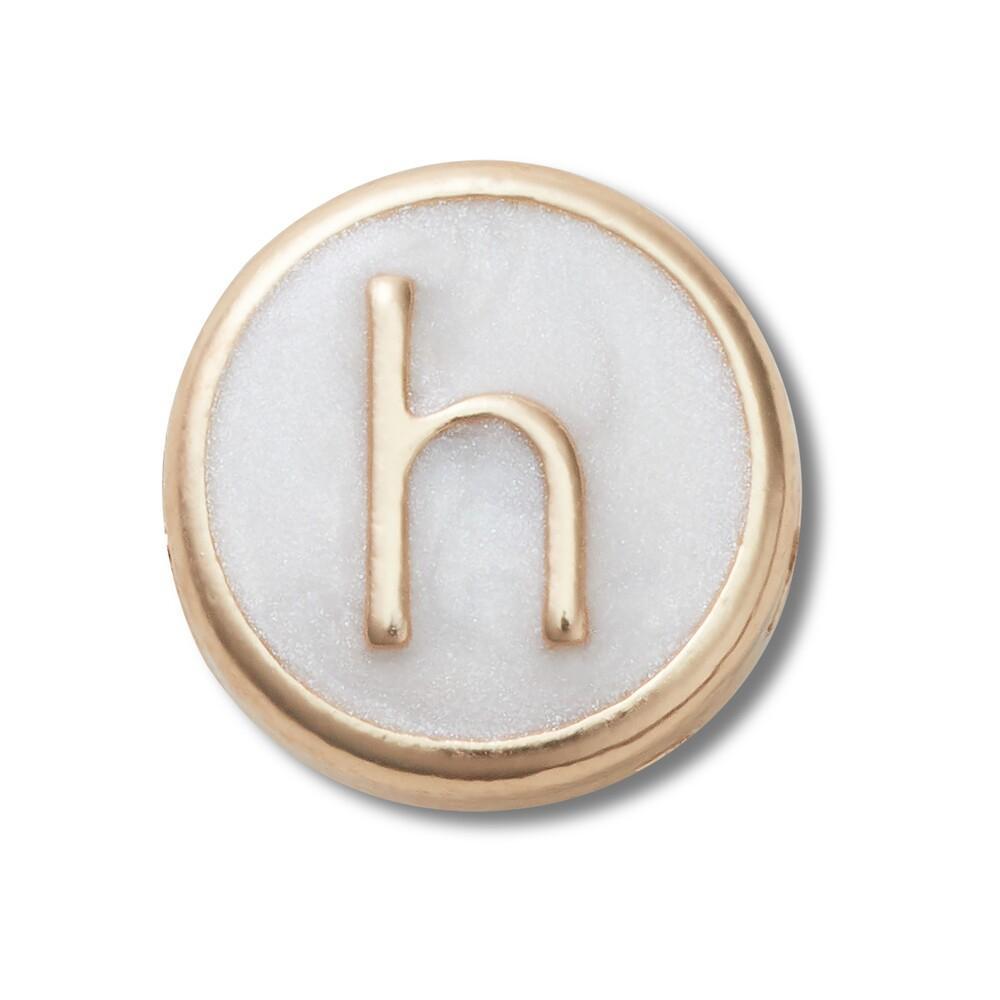Jibbitz™ Letra H Pequena Perolizada UNICO - 1