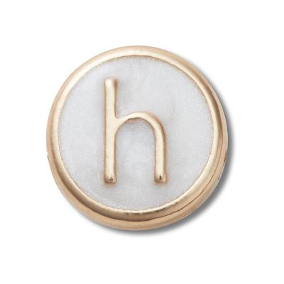Jibbitz™ Letra H Pequena Perolizada UNICO