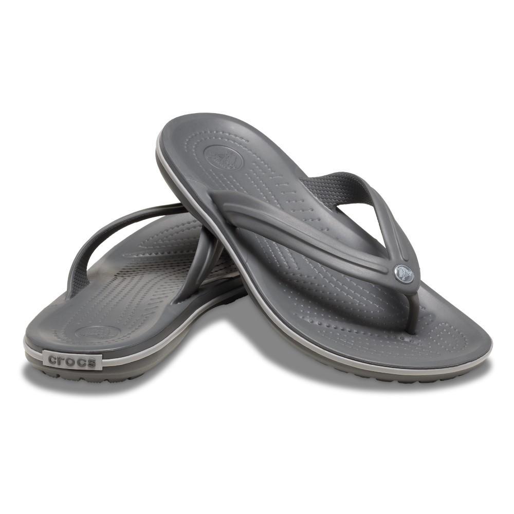 Chinelo crocs crocband flip slate grey/smoke - 4