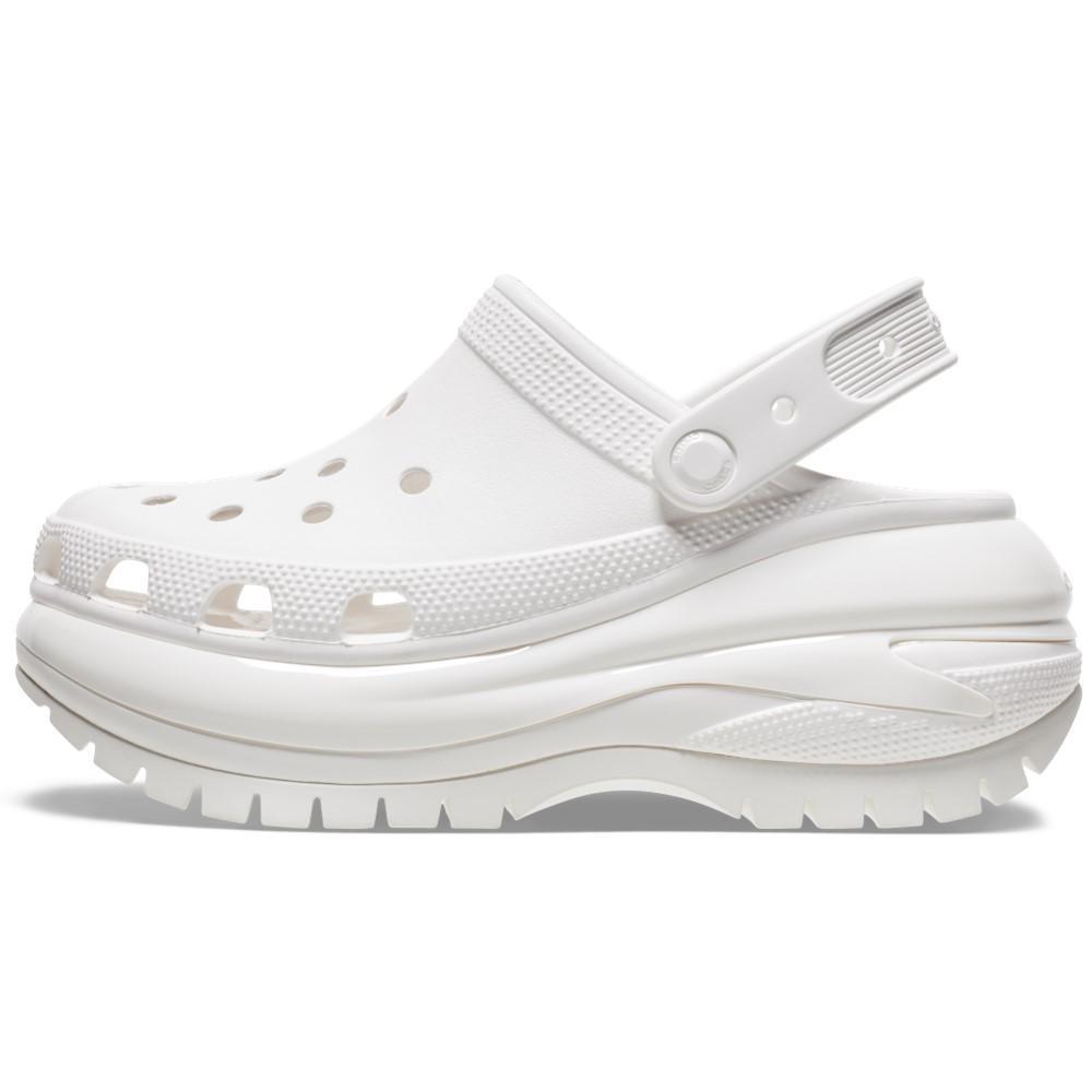 Sandália crocs classic mega crush clog white - 3