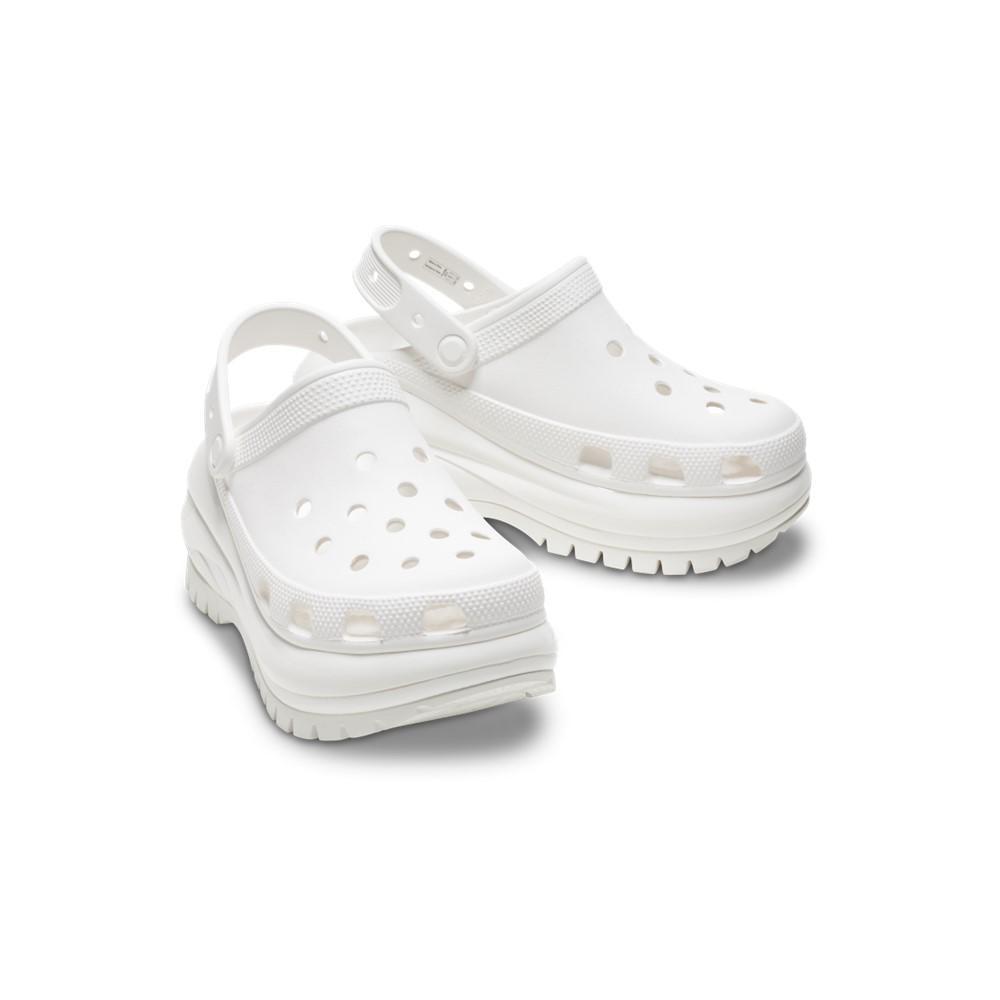 Sandália crocs classic mega crush clog white - 4
