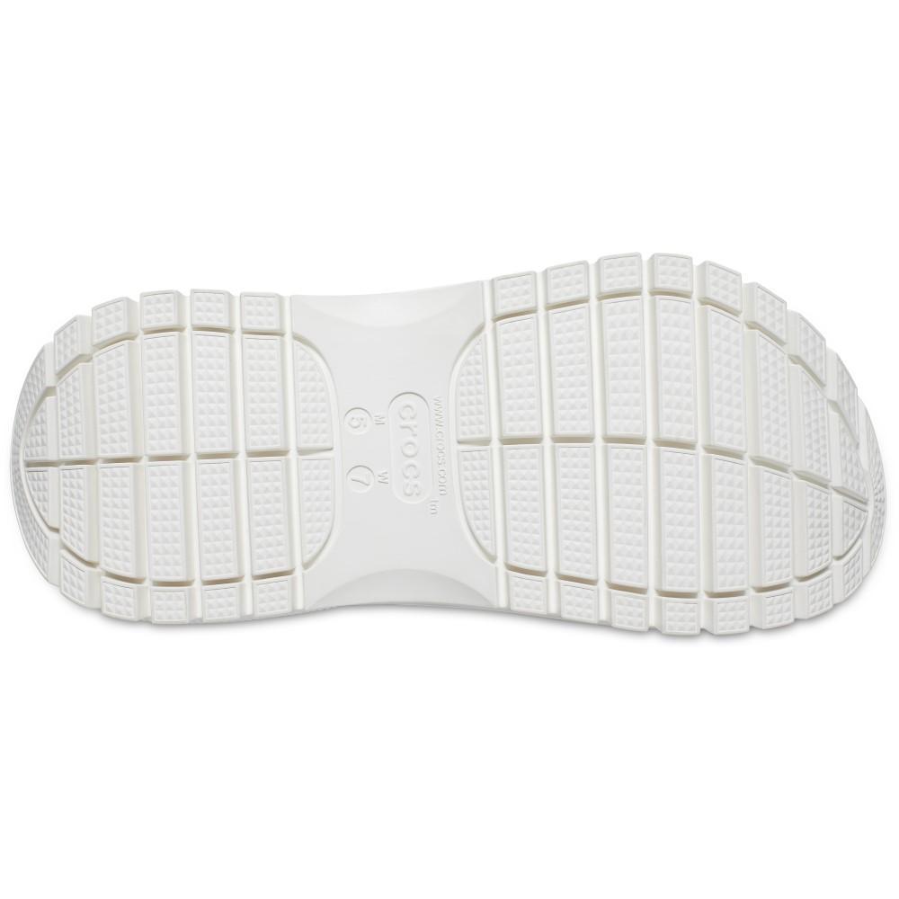 Sandália crocs classic mega crush clog white - 6