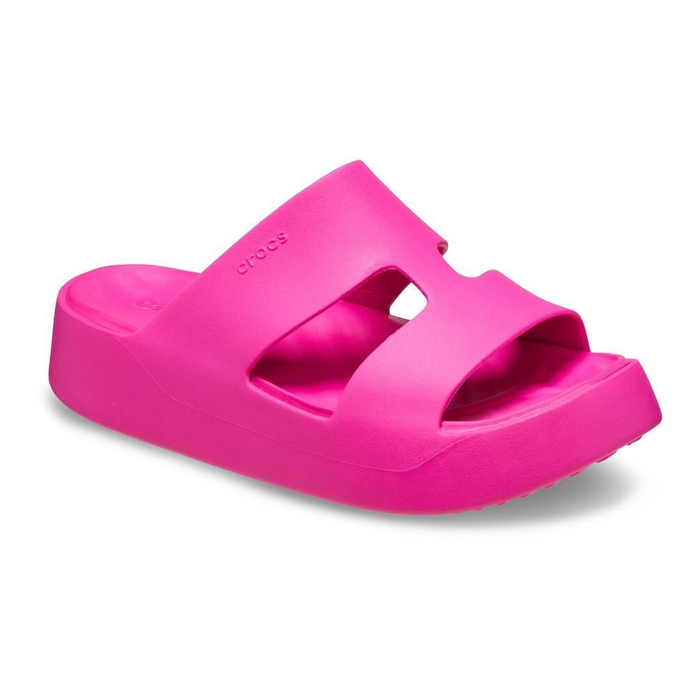 Sandália crocs getaway platform h-strap pink crush - 2