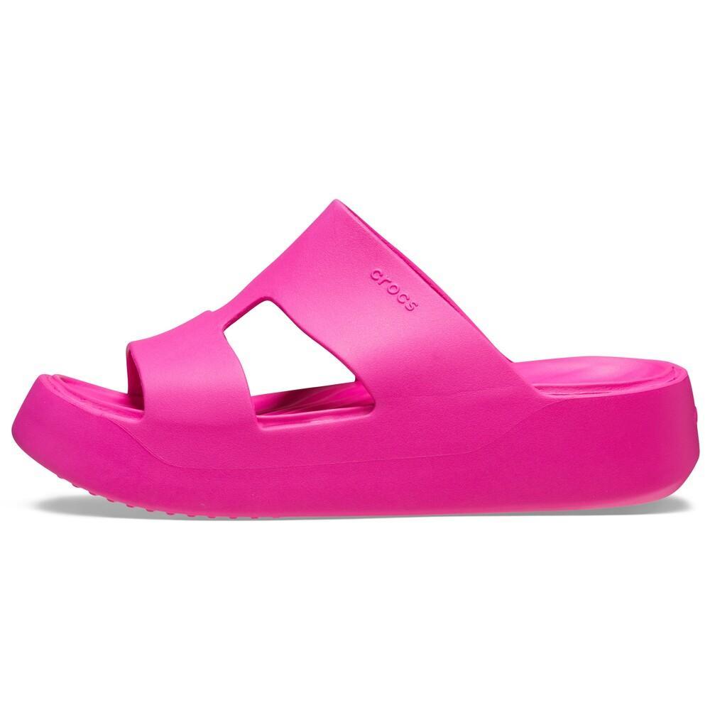Sandália crocs getaway platform h-strap pink crush - 3