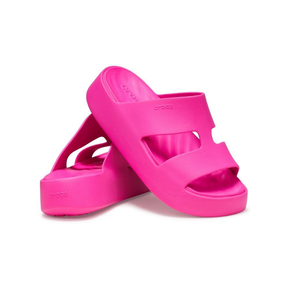 Sandália crocs getaway platform h-strap pink crush - 4