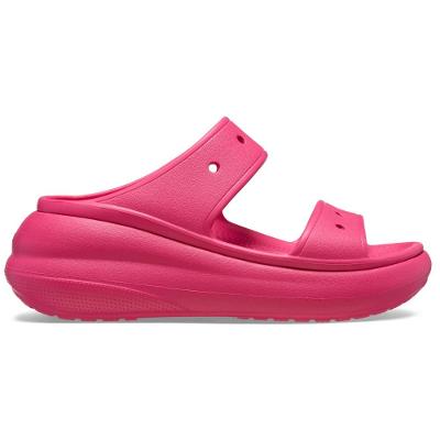 Sandália crocs classic crush platform sandal dragon fruit