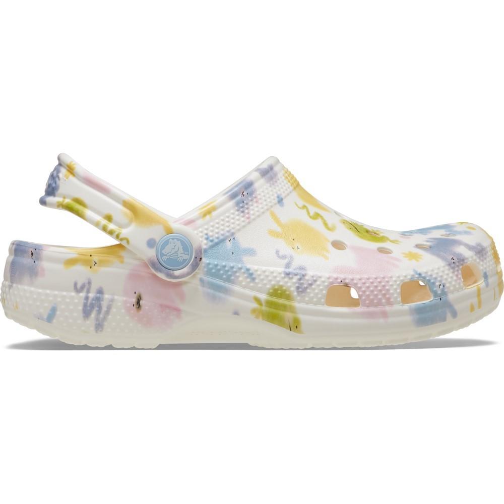 Sandália crocs classic pastel pets clog k chalk - 1