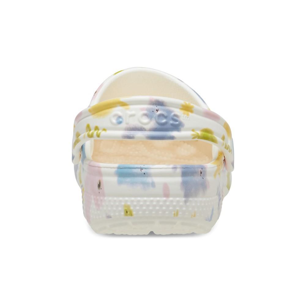 Sandália crocs classic pastel pets clog k chalk - 7