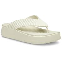 Sandália crocs getaway groove platform flip sandstone - 2