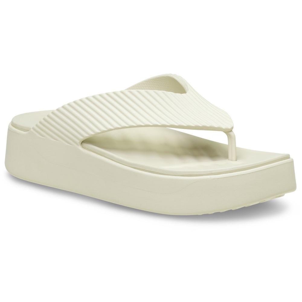 Sandália crocs getaway groove platform flip sandstone - 2