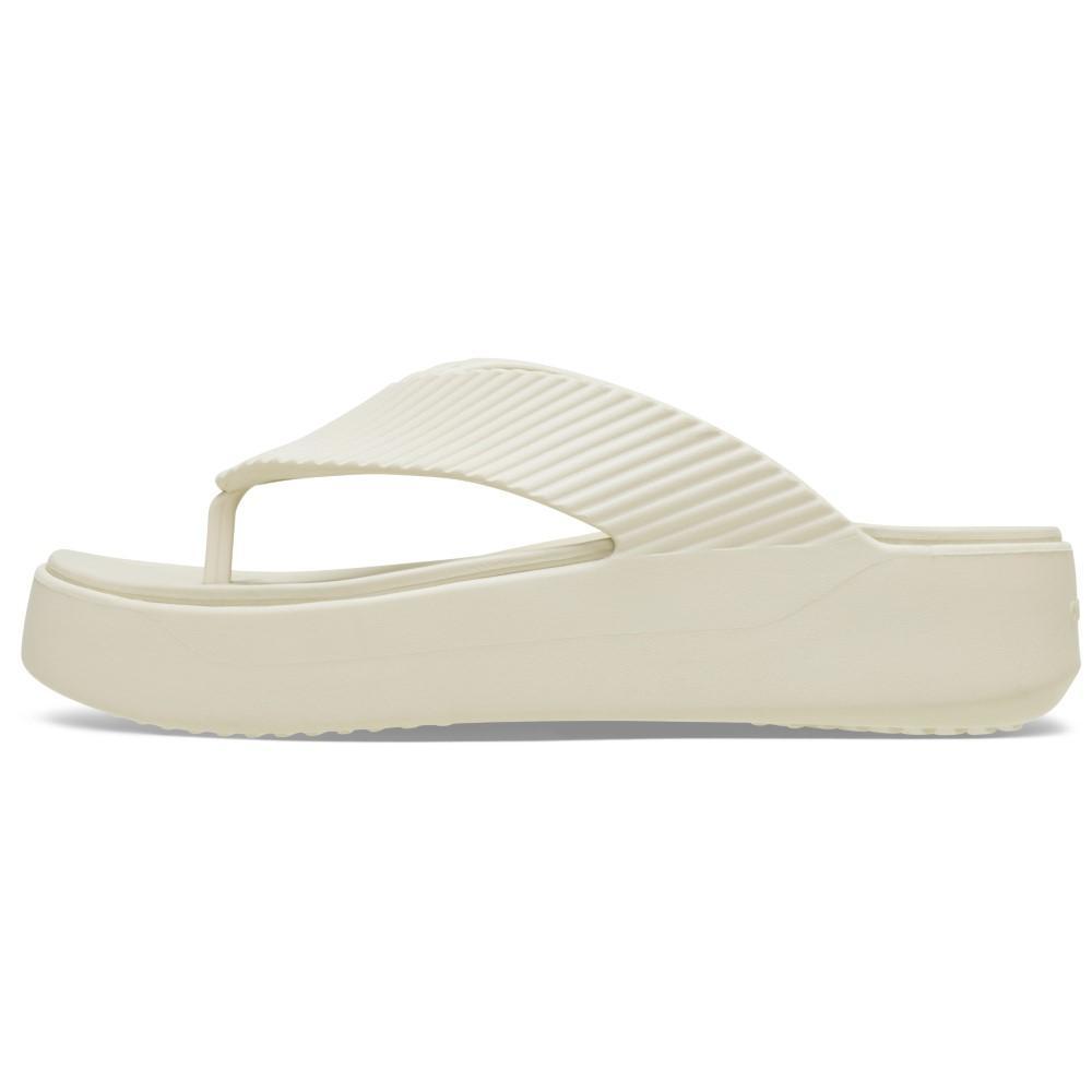 Sandália crocs getaway groove platform flip sandstone - 3