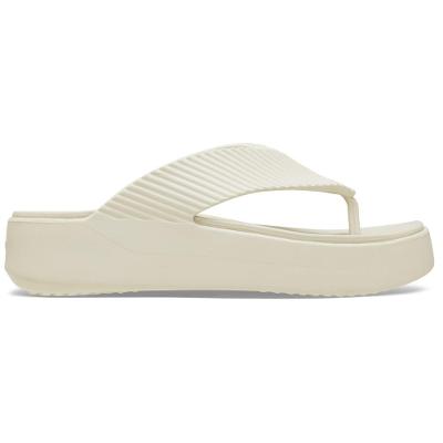 Sandália crocs getaway groove platform flip sandstone